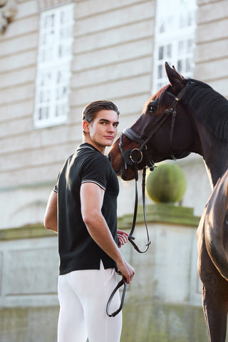 Piké Classic Herr Svart