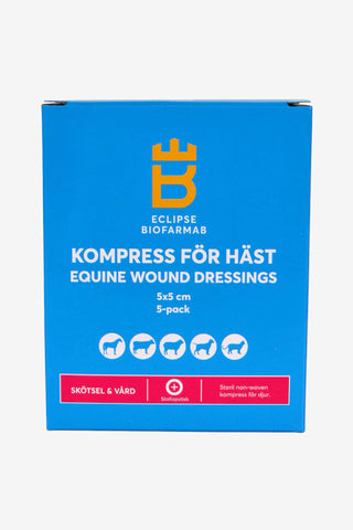 Kompress för häst 5X5cm 5-pack