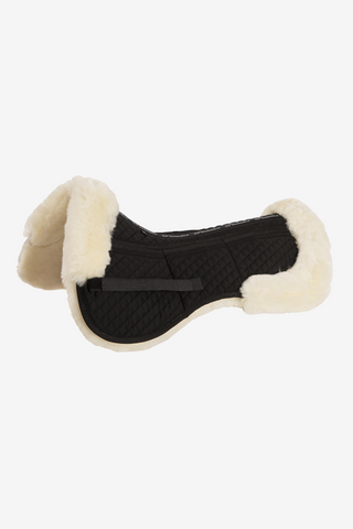 Korrektionspad Hopp Fårskinnskant Svart/Creme