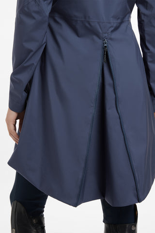 Grace Lång Regnjacka Dusk Blue