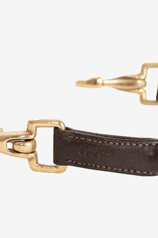 Saddle Handle Chocolate/Brass