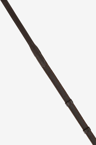 Rênes Supergrip 16mm Chocolat/Argent