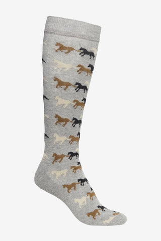 Ridestrømper Running Junior Grey