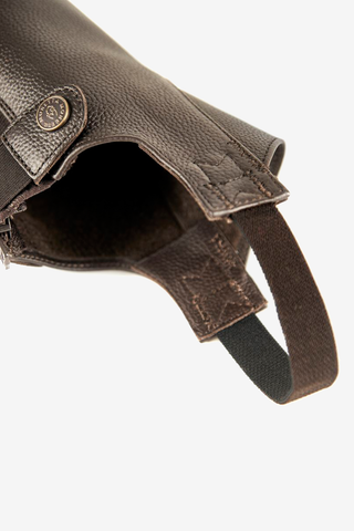 Shortchaps Läder Brun