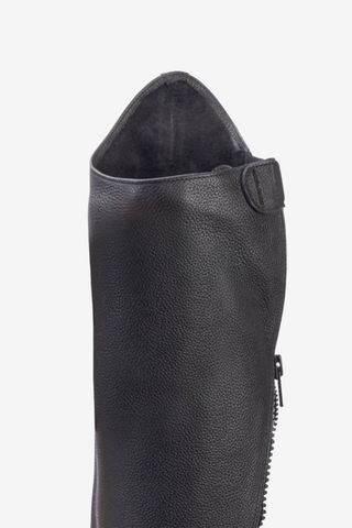 Shortchaps Läder Svart