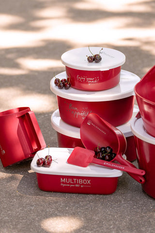 Futtereimer mit Deckel 5L Cherry Red