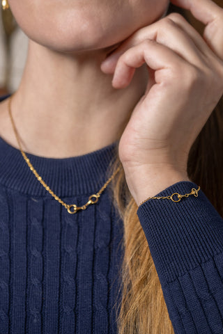 Halsband Kedja Guld