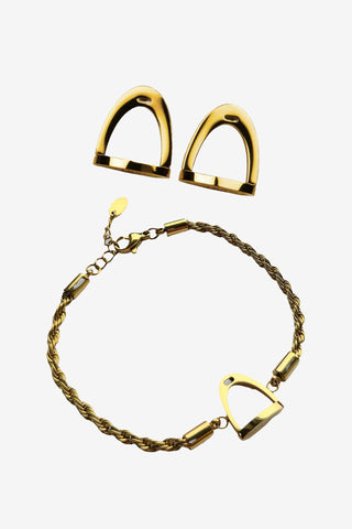 Jewelry Set Stirrup Gold