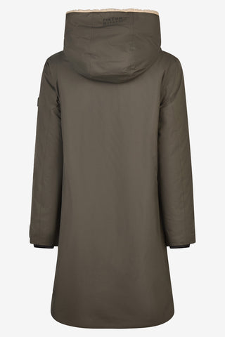Fodrad Regnkappa Deep Khaki