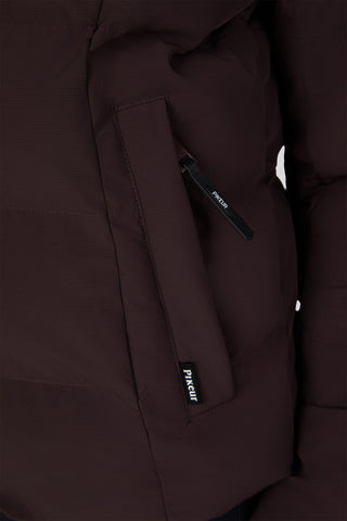 Vinterjacka Quiltad Chocolate Brun