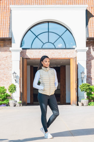 Gilet d'équitation matelassé Frosted Sage