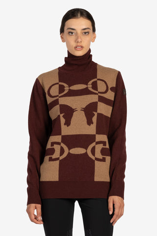 Turtleneck Sweater Shenzen Ruby Wine/Corten