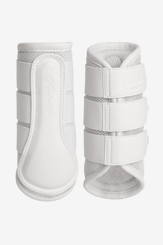 Mesh 3D Brushing Boots White
