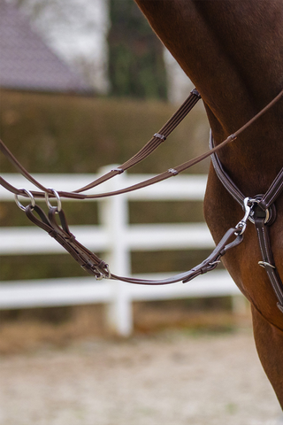 Breastplate With Luxury Stitching Dark Brown
