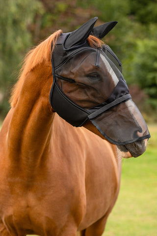 Masque Anti-Mouches M Nez Amovible Noir