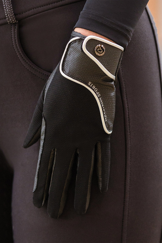 Riding Gloves Summer Mesh Black