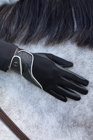Riding Gloves Summer Mesh Black