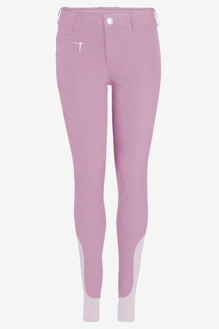 Riding Breeches Crown Junior Knee Grip Pink