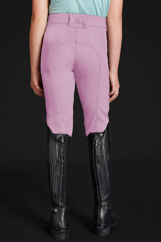 Riding Breeches Crown Junior Knee Grip Pink