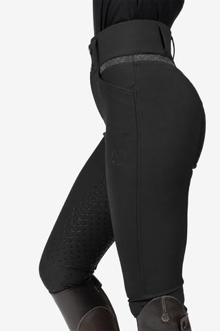 Reithose Cygnus Full Grip Schwarz