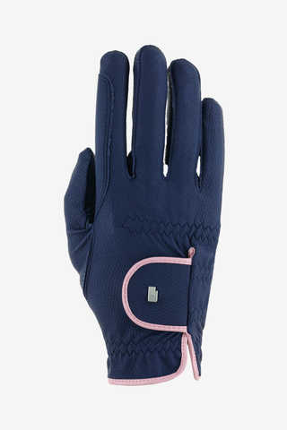 Ridhandskar Lona Navy/Vintage Pink
