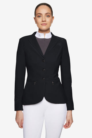Riding Jacket Victorine Crystal Ferna Black SS26