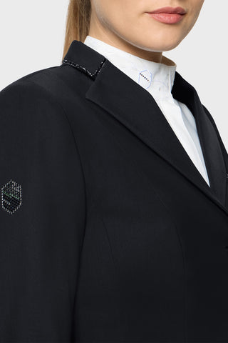 Veste Victorine Crystal Fabric Noir