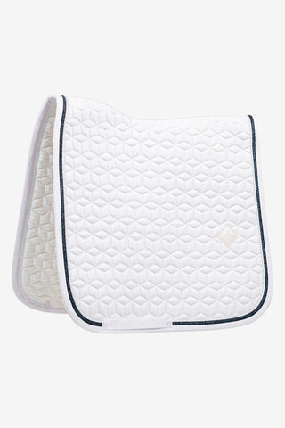 Saddle Pad Glitter Rope White/Black