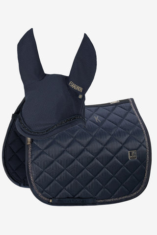 Set Heritage Dressur Schabracke + Fliegenhaube Navy