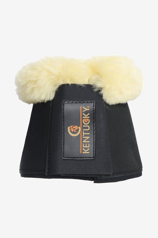 Fårskinn Läder Boots Svart/Cream