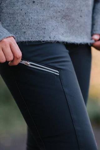 Vinterridbyxor Bond Softshell Svart