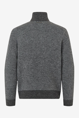 Gebreide Trui KLandrew Dark Grey