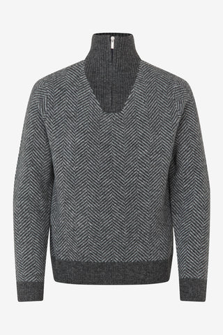 Gebreide Trui KLandrew Dark Grey