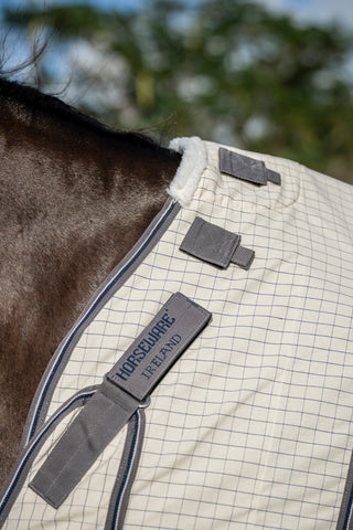 UV Sheet Rambo Optimo with Neck White/Navy Checked