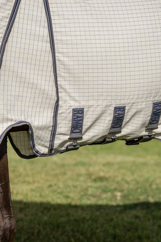 UV Sheet Rambo Optimo with Neck White/Navy Checked