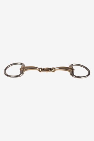 Eggbutt Bit Dubbel Gebroken Sweet Copper 16mm