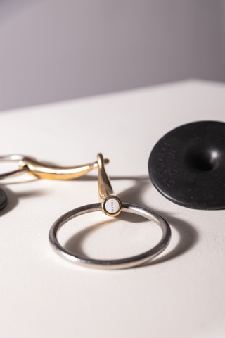 Enkelleddet bid løse ringe sweet copper 14mm