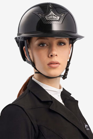 Ridhjälm Carbon Gel Vita GST Glossy Svart