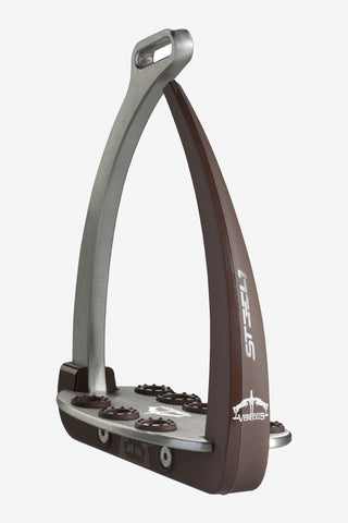 Säkerhetsstigbygel Steel1 Vita Brun/Silver