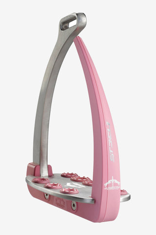 Säkerhetsstigbygel Steel1 Vita Ljusrosa/Silver