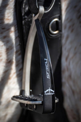 Säkerhetsstigbygel Steel1 Vita Svart/Silver