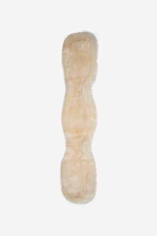 Dressage Girth Leather ECO Wool Brown