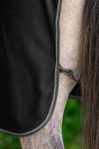 Fleecetäcke Economic med Maggjordar Svart
