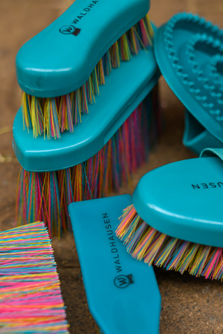 Rainbow Grooming Brush Petrol Blue