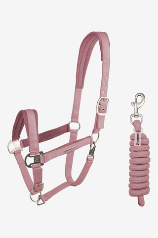 Halfter Set Samt Dusky Pink
