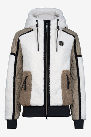 Cavallo Cavallunis teddyjacka Vanilla framifrån