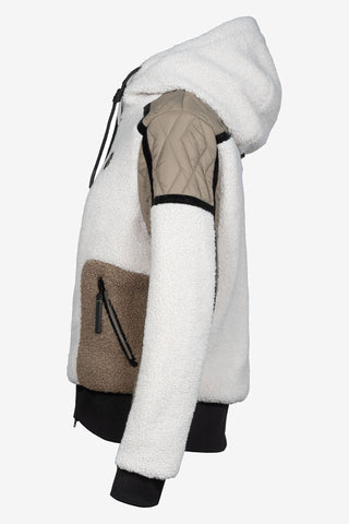 Cavallo Cavallunis teddyjacka Vanilla från sidan