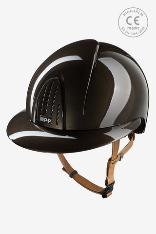 Ridhjälm Smart NOVA Metal Polish Polo Beige Strap Brun