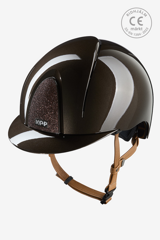 Ridhjälm Smart NOVA Metal Polish Star Beige strap Brun/Brun