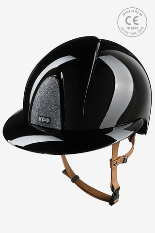 Ridhjälm Smart NOVA Metal Polish Polo Star Beige Strap Svart/Silver